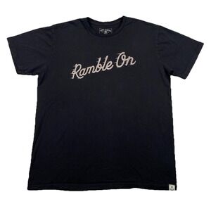 Iron & Resin Ramble On T-Shirt Black Cotton USA Men's Medium